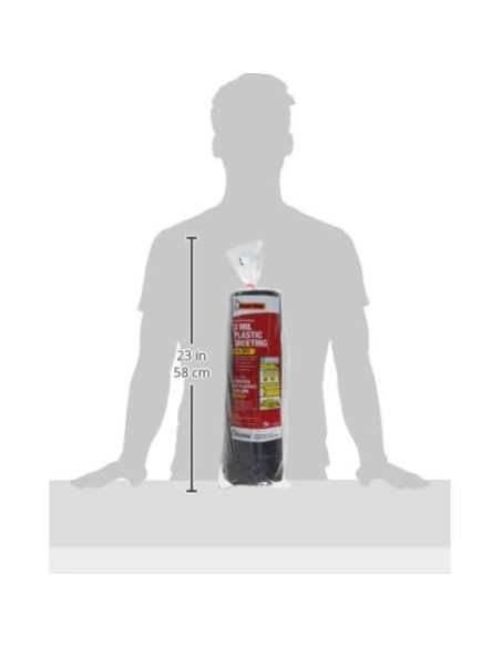 Lona de Polietileno Frost King P1025/3B 3m x 7.62m Negra