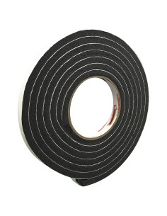 Cinta de Goma Espuma Negra 1/2" x 5/16" 24 Unidades