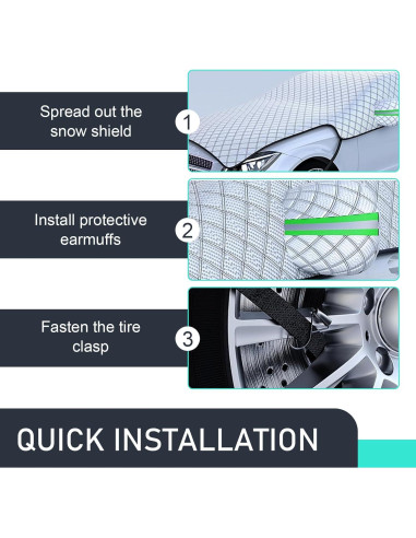 Cubierta de Parabrisas DYEKNEE para Hielo y Nieve 1.16 kg