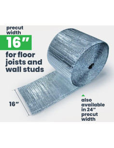 Aislamiento EcoFoil Doble Burbuja 40.64 cm x 38.1 m - 15.43 m 2