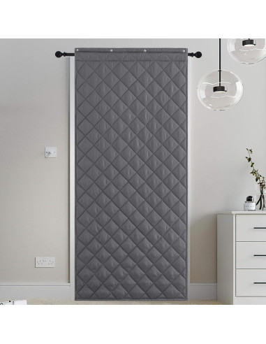 Cortina de Puerta Aislante KEPARPCN 91x208 cm Gris 1 Panel