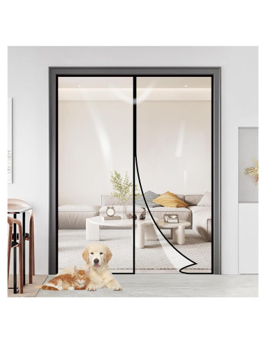 Cortina de Puerta Aislante Magnética Skloopearg 182.88x203.2cm