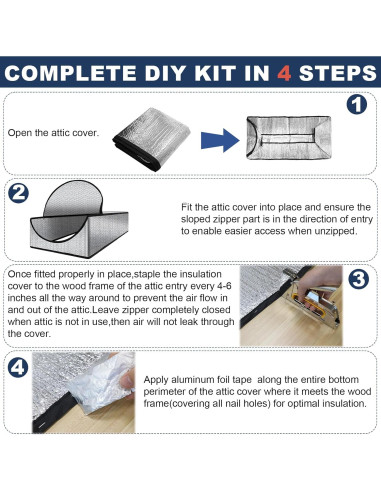 Cubierta de Aislamiento para Puerta de Ático MCCKLE 137.2x63.5cm