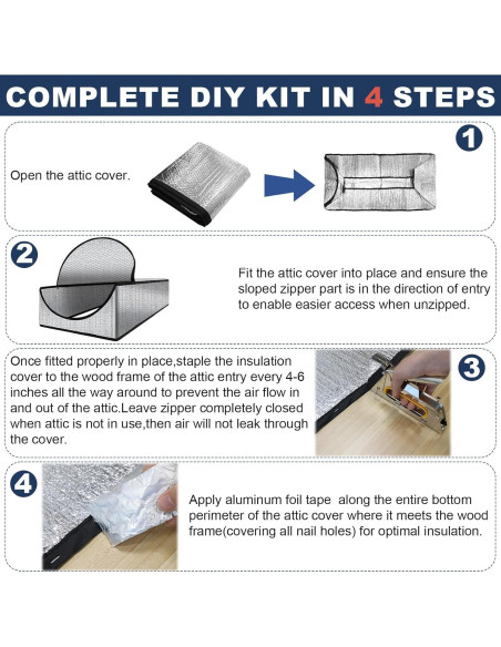 Cubierta de Aislamiento para Puerta de Ático MCCKLE 137.2x63.5cm
