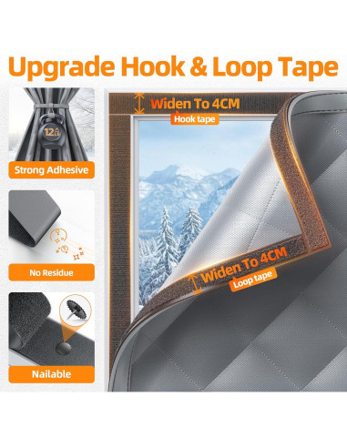 Aislamiento Térmico para Ventanas Mcanbaby 78x144 cm Gris