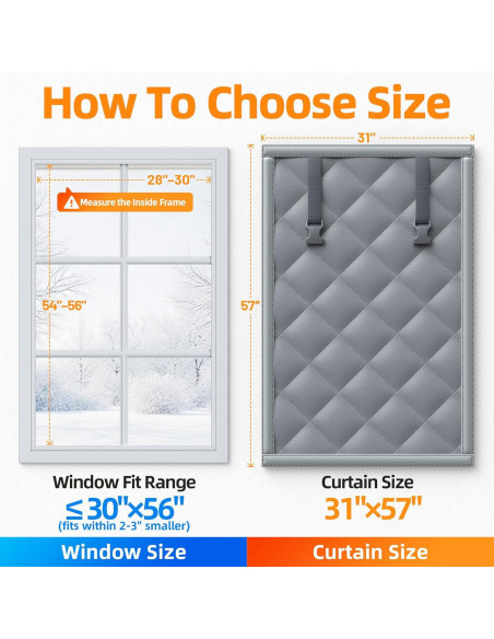 Aislamiento Térmico para Ventanas Mcanbaby 78x144 cm Gris