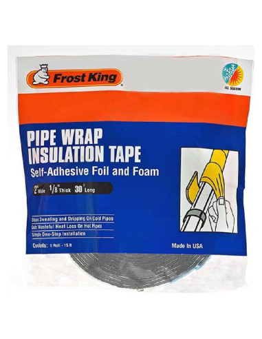 Aislamiento de Tubos de Espuma y Aluminio Frost King FV30 61cm