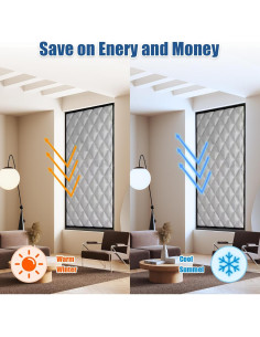 Cortina Aislante Térmica Gris 99 x 150 cm - Hebei Fengxuan 2