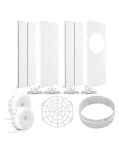 Kit de Ventilación para Ventana de Aire Acondicionado 5.9" PVC