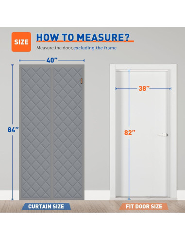 Cortina Térmica Aislante Magnética MAGZO 38x82 cm Gris