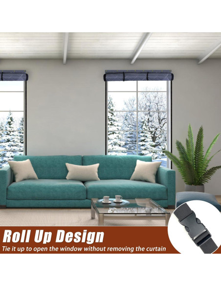 Cubierta de Ventana Aislante UYEDUJZ 160 x 119 cm Gris