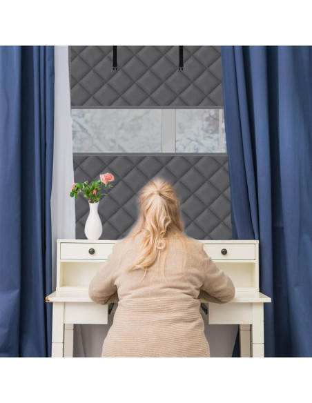 Cubierta de Ventana Aislante UYEDUJZ 160 x 119 cm Gris