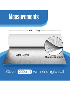 Rollo de Aislamiento Reflectante Houseables 1.22m x 15.24m 2