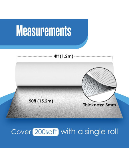 Rollo de Aislamiento Reflectante Houseables 1.22m x 15.24m