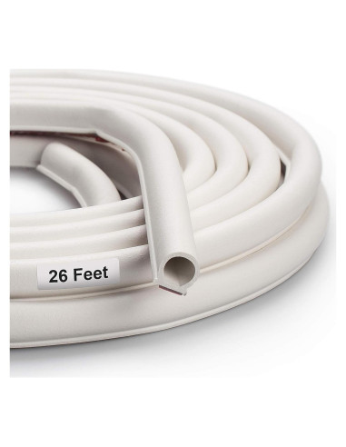 Tira de sellado SZZSAF 7.92m blanca autoadhesiva para puertas