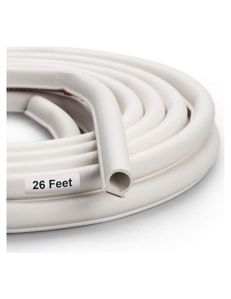 Tira de sellado SZZSAF 7.92m blanca autoadhesiva para puertas