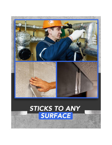 Cinta de Aluminio TapePlus 10.16 cm x 64 m Resistente al Calor