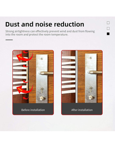 Tira de sellado SZZSAF 7.92m blanca autoadhesiva para puertas