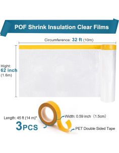 Kit Aislante de Ventanas Augblinds 2 Paquetes 1.6m x 10m 2