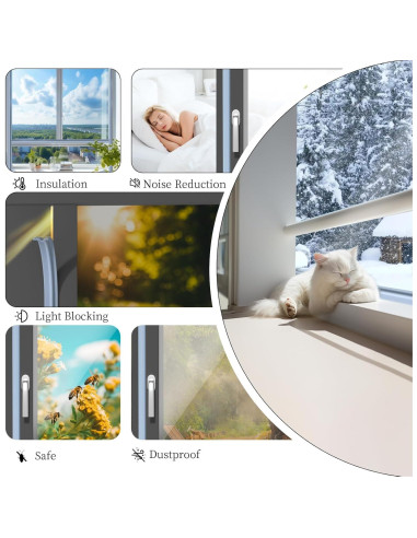 Tira de sellado para clima BKSAI 3 metros gris aislamiento