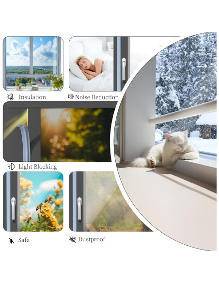 Tira de sellado para clima BKSAI 3 metros gris aislamiento