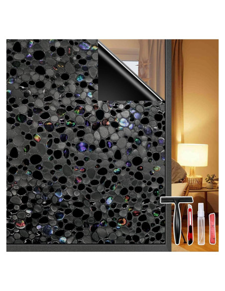 Película Blackout JAYONG 75x500cm, 100% UV, Adherencia Estática