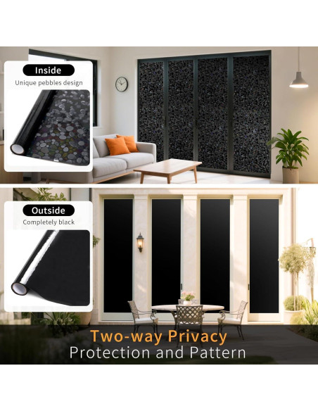 Película Blackout JAYONG 75x500cm, 100% UV, Adherencia Estática