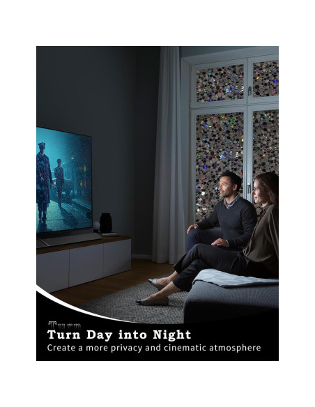 Película Blackout JAYONG 75x500cm, 100% UV, Adherencia Estática