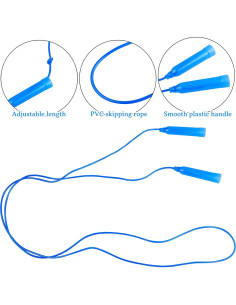 Cuerdas para Saltar Niños Elcoho 6 Paquete Ajustables PVC 2.24m 2