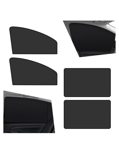 Cubierta Solar para Ventanas de Auto Sephile 4 PCS Negro