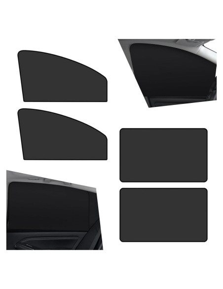 Cubierta Solar para Ventanas de Auto Sephile 4 PCS Negro