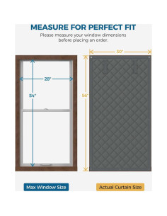 Cortina Aislante Térmica Augblinds 76x142 cm Gris 2