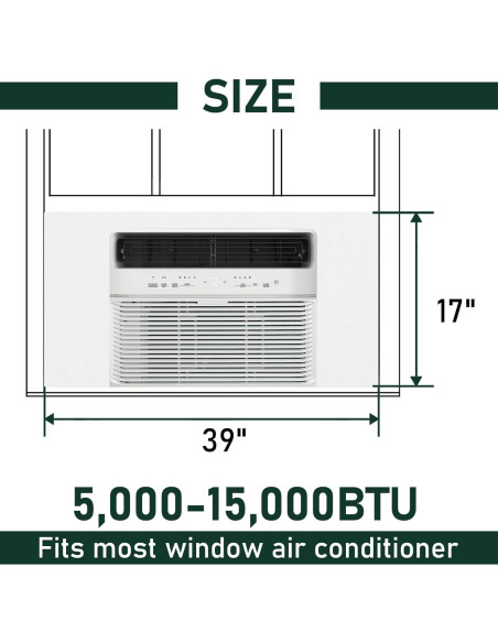 Panel Lateral Aislante Flehomo para Aire Acondicionado 43x99 cm