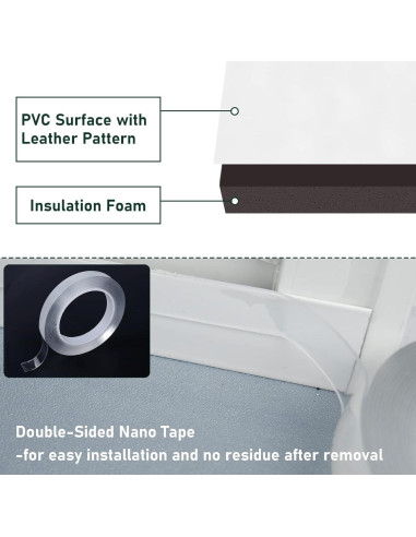 Panel Lateral Aislante Flehomo para Aire Acondicionado 43x99 cm