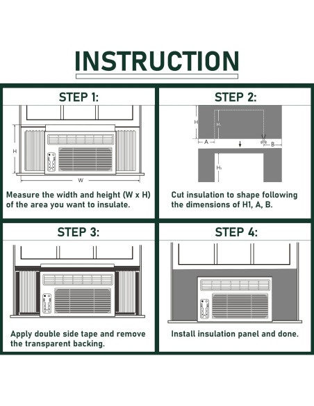 Panel Lateral Aislante Flehomo para Aire Acondicionado 43x99 cm