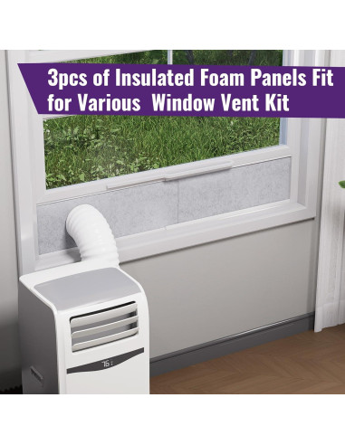 Paneles de espuma aislante Mxclimate para aire acondicionado 3 piezas