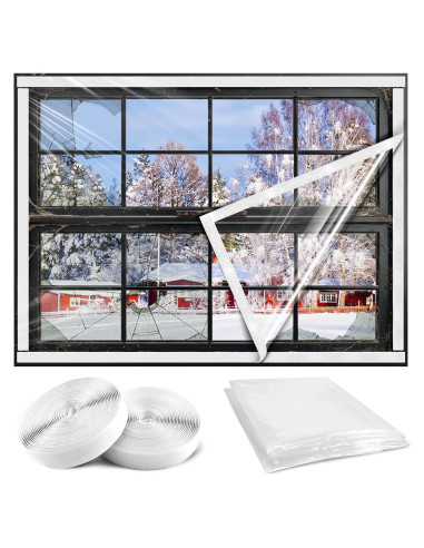 Aislamiento de Ventanas HolyMaji 119.38x160 cm Película Térmica