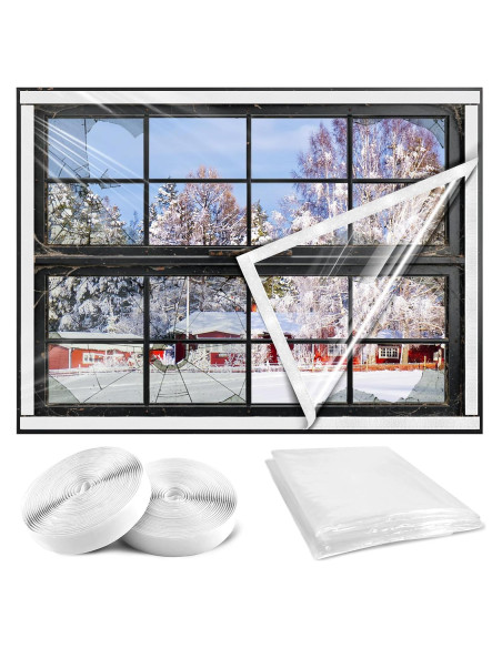 Aislamiento de Ventanas HolyMaji 119.38x160 cm Película Térmica