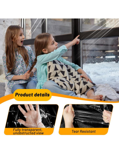 Aislamiento de Ventanas HolyMaji 119.38x160 cm Película Térmica