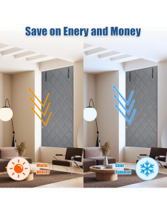 Cubierta Aislante de Ventana Oxford 99x160cm Gris Térmica 2