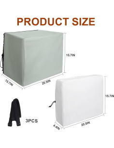 Juego de 2 fundas para aire acondicionado Nkiy Quen - Aislamiento invierno 2