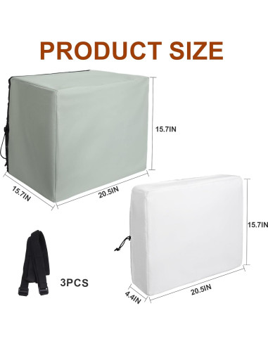 Juego de 2 fundas para aire acondicionado Nkiy Quen - Aislamiento invierno