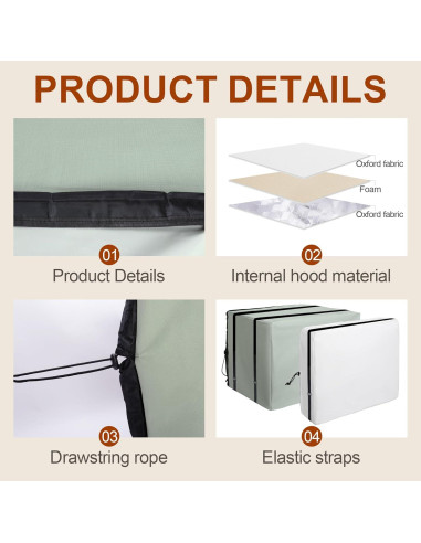 Juego de 2 fundas para aire acondicionado Nkiy Quen - Aislamiento invierno