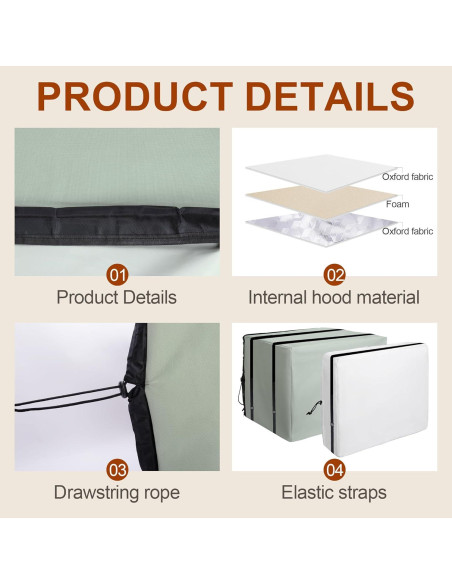 Juego de 2 fundas para aire acondicionado Nkiy Quen - Aislamiento invierno