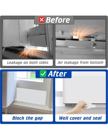 Bloque de Espuma Aislante para Aire Acondicionado U - 2 Piezas