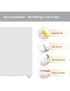 Persianas de Papel Adhesivas Maritown 61x150 cm Blancas 2