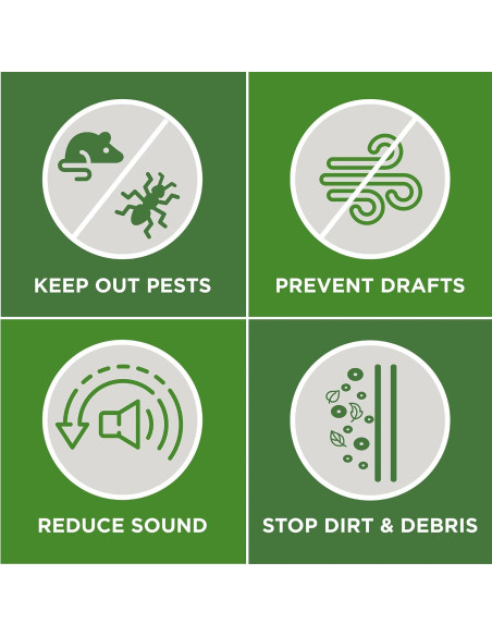 Barrera de Puerta M-D 91.44 cm Aluminio y Vinilo Blanco