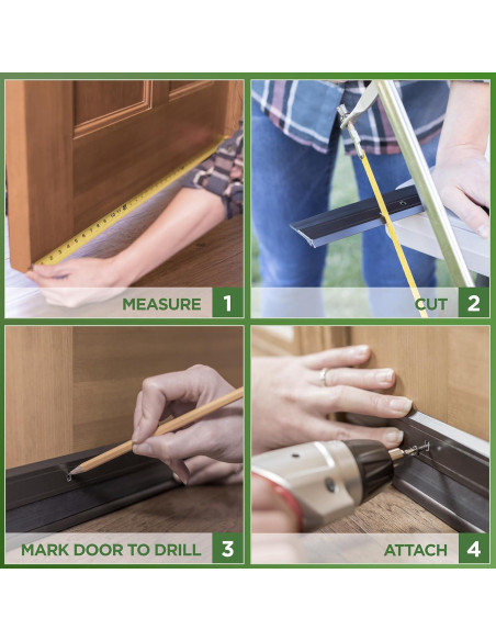 Barrera de Puerta M-D 91.44 cm Aluminio y Vinilo Blanco