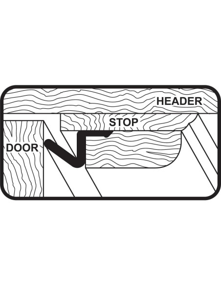 Sello de Puerta M-D Building Products 91884 Madera y Espuma 3 Piezas
