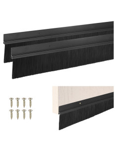 Paquete de 2 cepillos para puerta M METERXITY 99 cm Negro